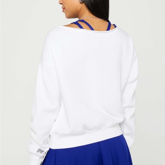 Fabletics Year Round Terry Off
Shoulder Sweatshirt Long Sleeve Top Small - Picture 1 of 12